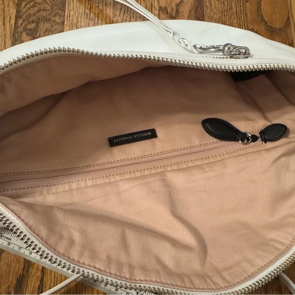 Rebecca Minkoff White Leather Belt Bag Crossbody - Picture 11 of 12